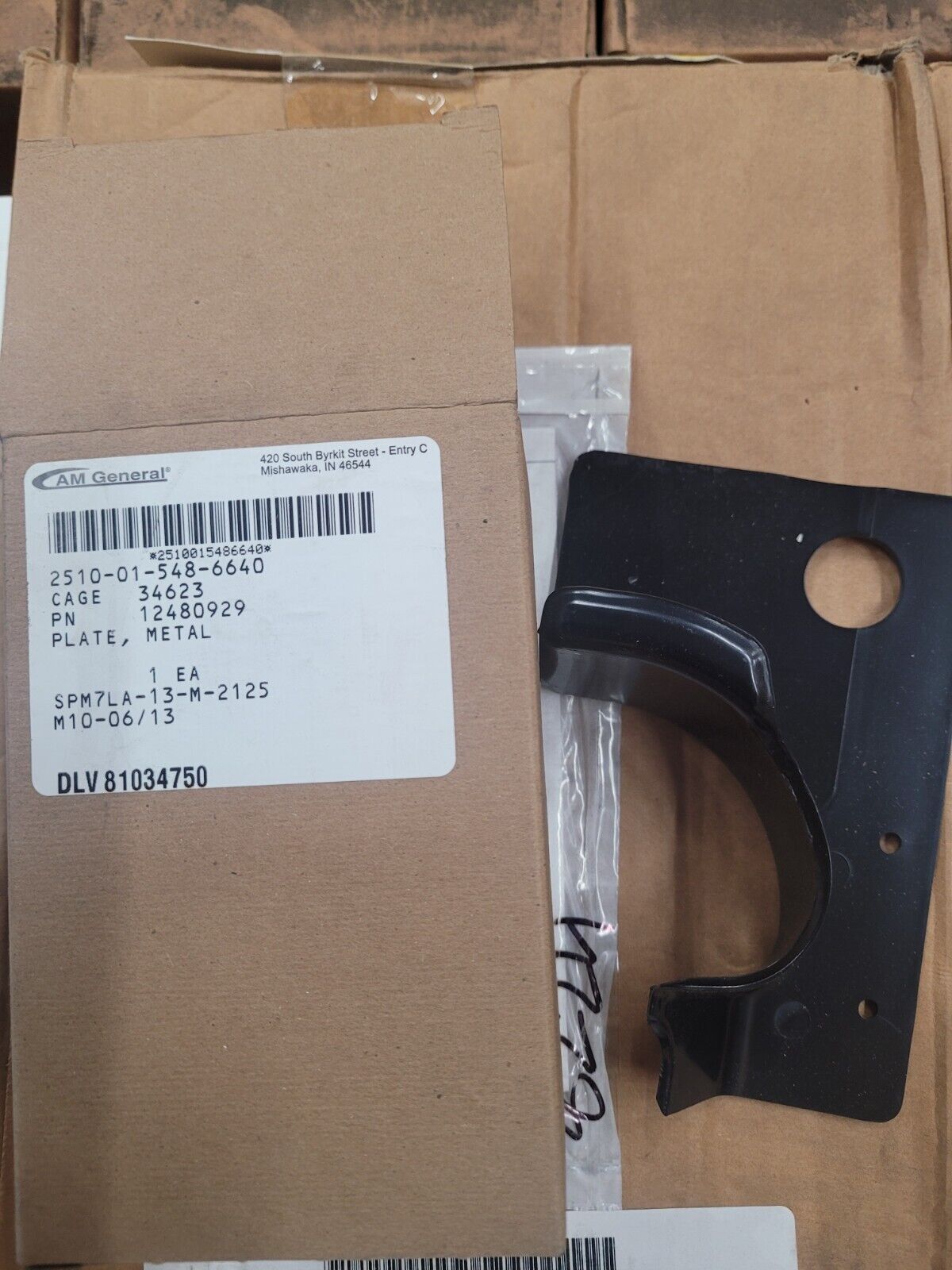 AM GENERAL M1165 CORNER CARGO DOOR LH 2510-01-548-6640 12480929 6022980