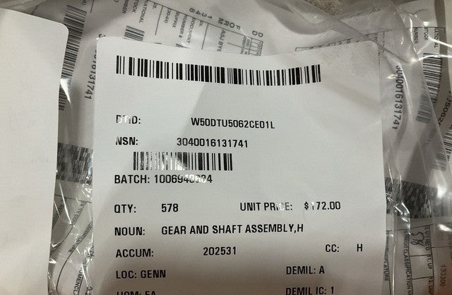 Gear Assy ANVSQ-6A NSN 3040-01-613-1741 - photo 4