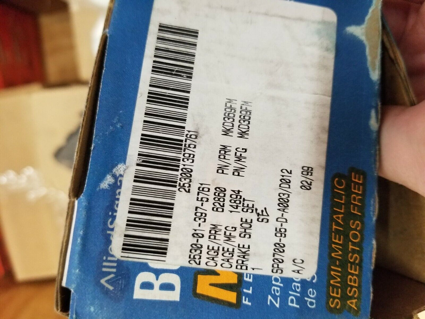 Semi Metallic General Motors Chevrolet Astro / Cadillac DeVile Disc Brake Shoes