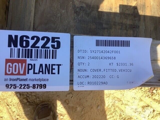 FMTV 5 TON 14.5FT VEHICULAR BODY FITTED SOFT COVER 57K1926-001 GREEN SOFT LMTV