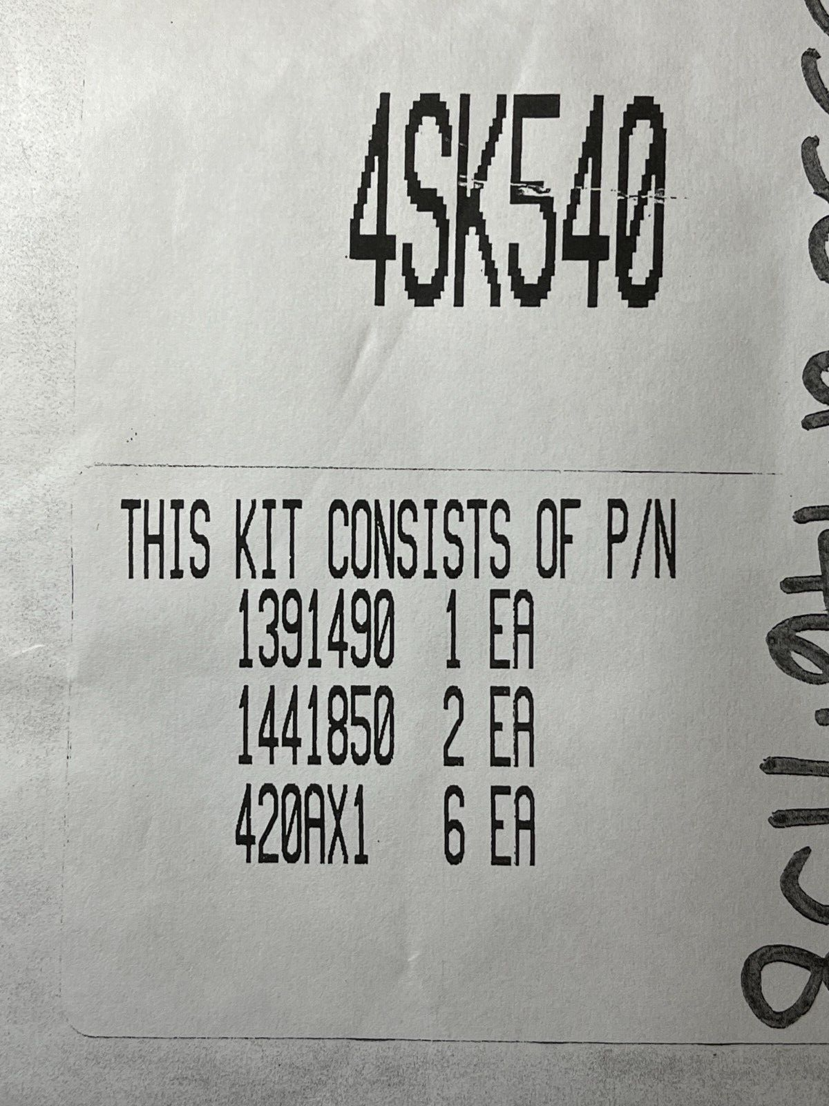 OSHKOSH 4SK540 FRONT AXLE SEAL RETAINER KIT 1344650 1662480 5330-01-146-7158