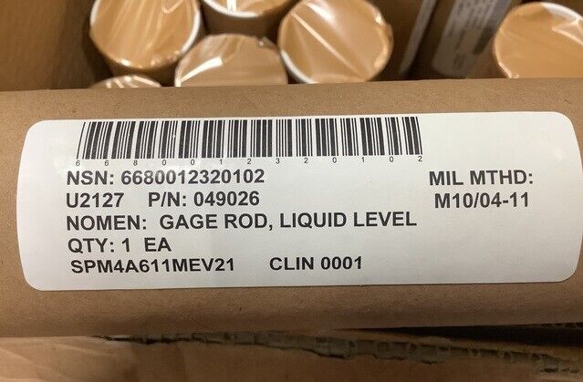 BOAT, BRIDGE ERECTION LIQUID LEVEL GAGE ROD 049026 NSN 6680-01-232-0102