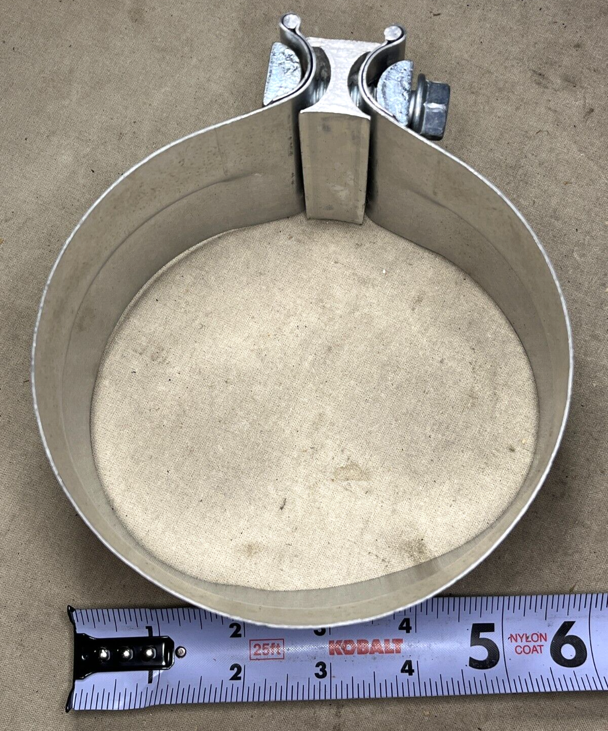 HEAVY DUTY TORCATITE 4312526 7/8'' 5'' INLET PIPE EXHAUST CLAMP 5340-01-153-9424