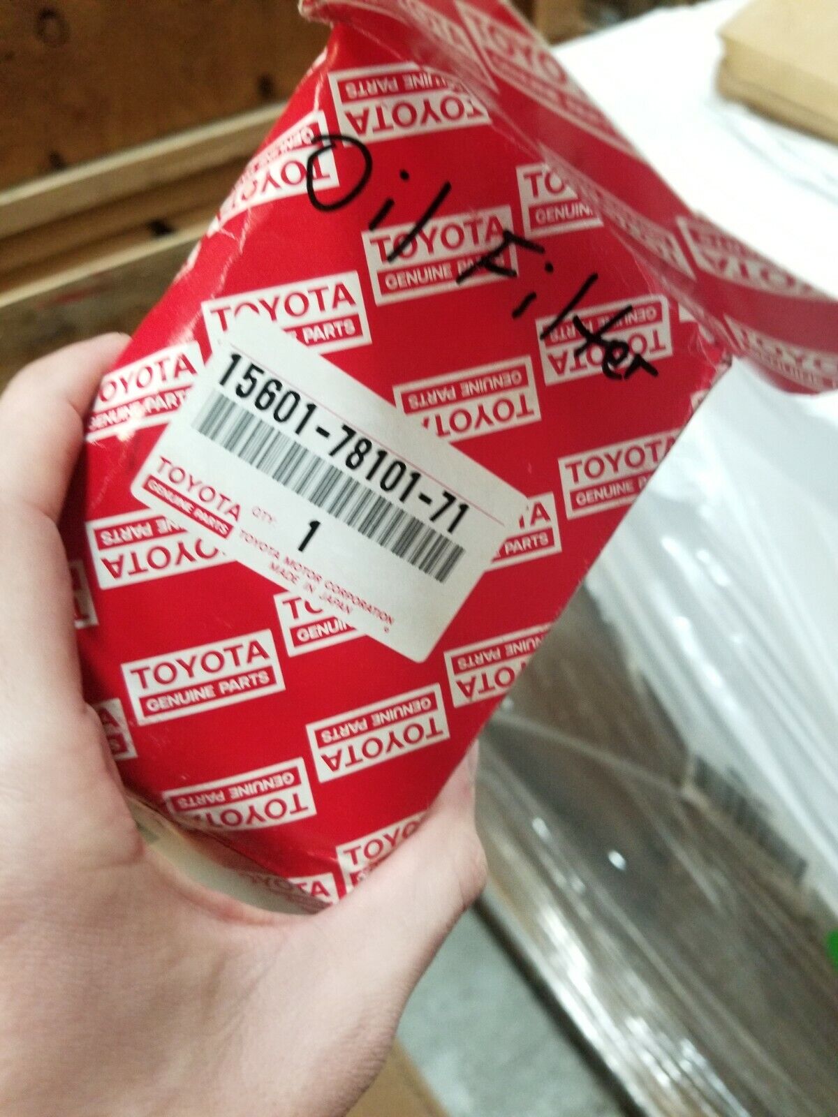 (2) TOYOTA OIL FILTER, 15601-78101-71, FULL FLOW, SPIN-ON LUBE, NMR: 21