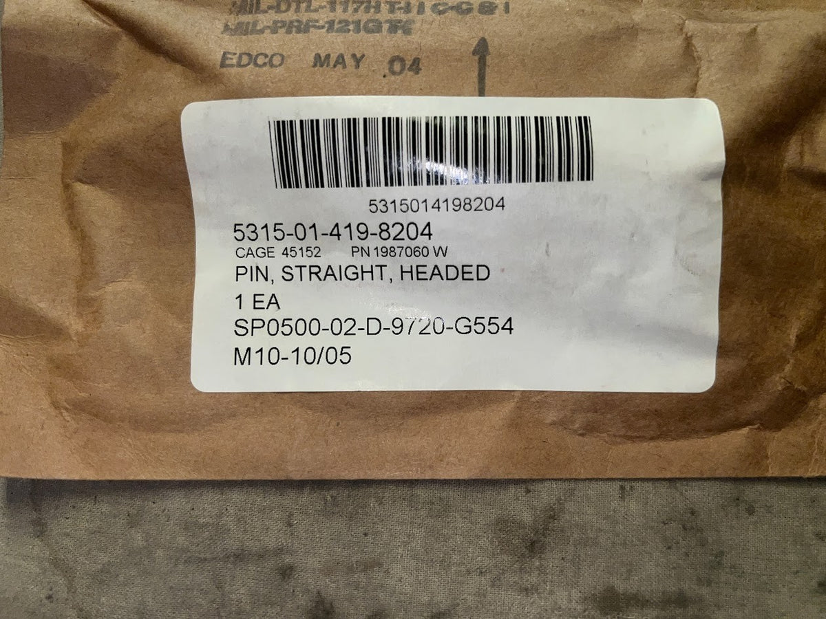 Pin 1987060W NSN 5315-01-419-8204 - photo 8