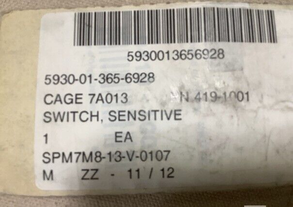 GENUINE DEUTZ 4191001 SENSITIVE SWITCHE BELT BREAK SWITCH FRONT/SIDE LOADER 1EA