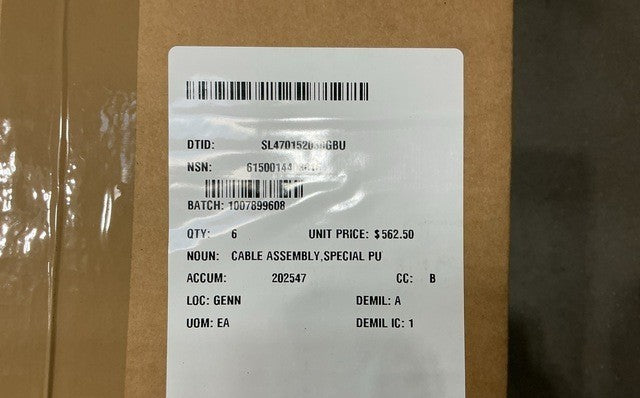 Cable Assembly M1089 NSN 6150-01-440-3016 - photo 12