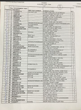 HMMWV HUMVEE AUXILIARY FUEL TANK KIT 57K4893 2910-01-608-4459 Hummer M998