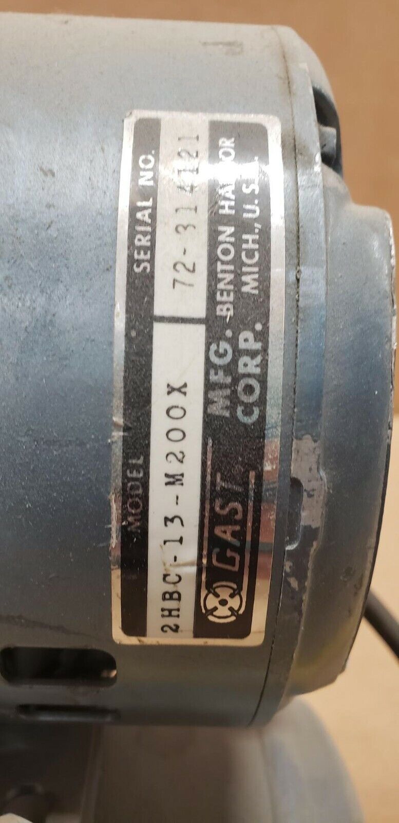 Gast 2HBC-10-M200X Vacuum Pump air compressor