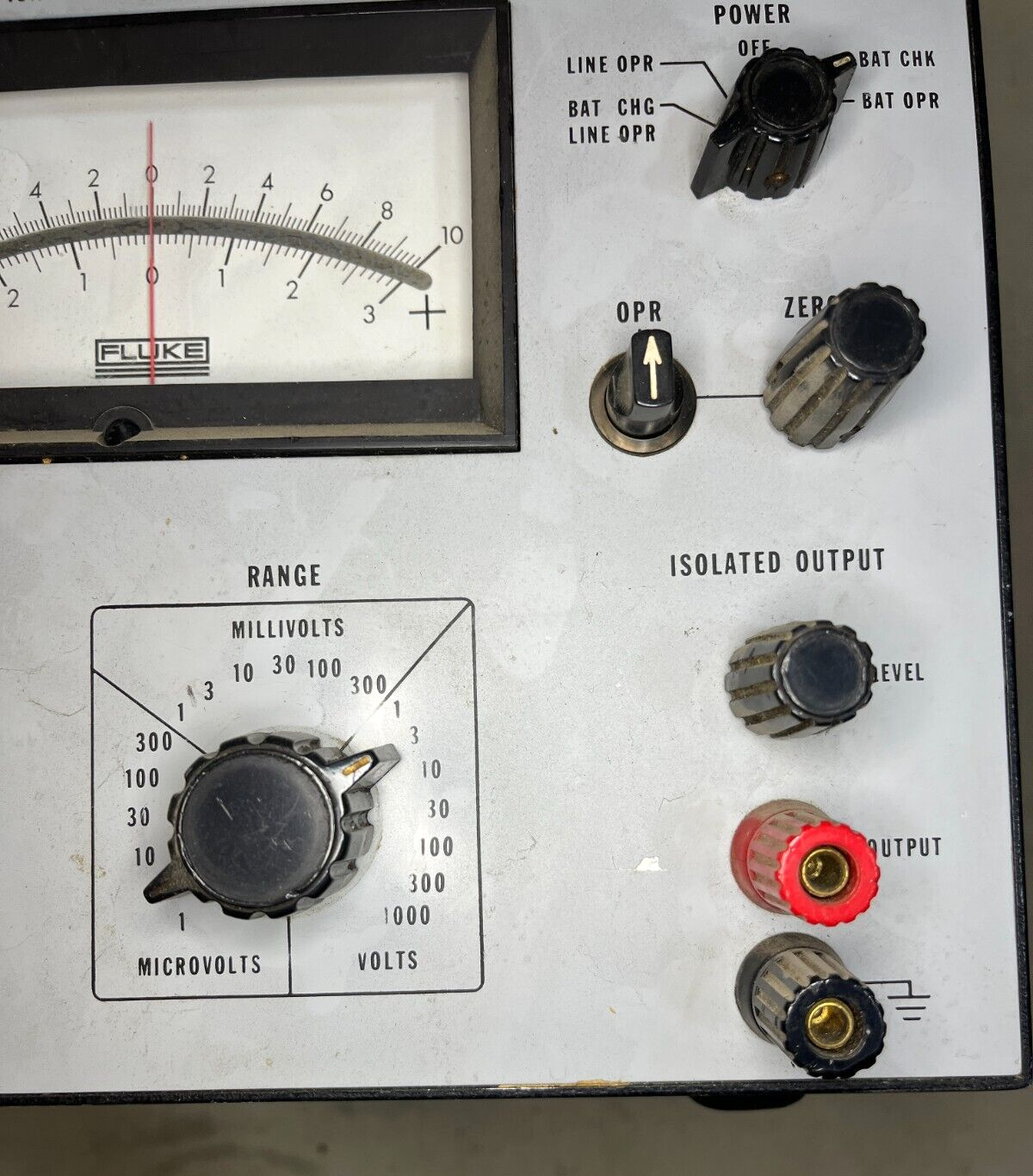 VINTAGE FLUKE 845AB HIGH IMPEDENCE VOLTMETER NULL DETECTOR 6625-00-226-3718