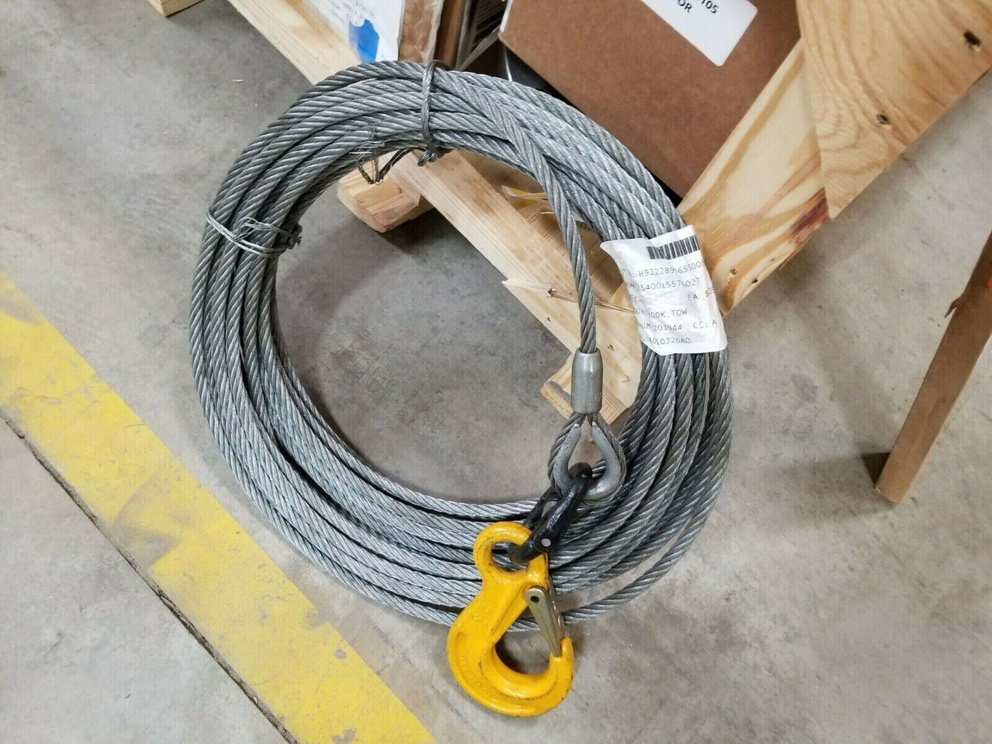 WARN TOW HOOK CABLE 2540-01-557-6027 77534	 R0078149