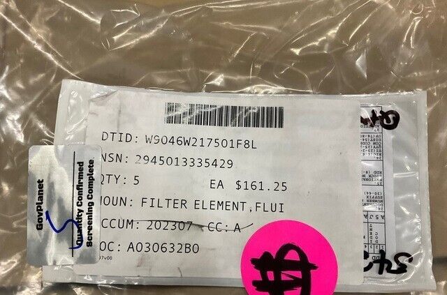 HELICOPTER BELL OH-58,BELL UH-1 FLUID FILTER ELEMENT AC-B706F-3 2945-01-333-5429