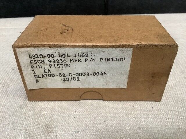 NEW DRESSER RAND PIN1100 PISTON PIN LARC-V A1/A2 CARGO VEHICLE 4310-00-494-1462