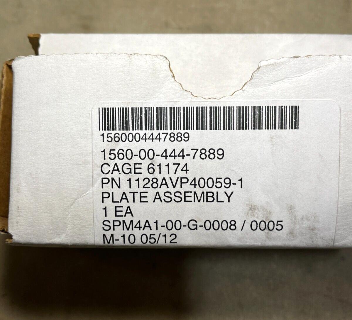 AIRCRAFT PROWLER EA-6B 1128AVP40059-1 IDENTIFI PLATE ASSEMBLY 1560-00-444-7889