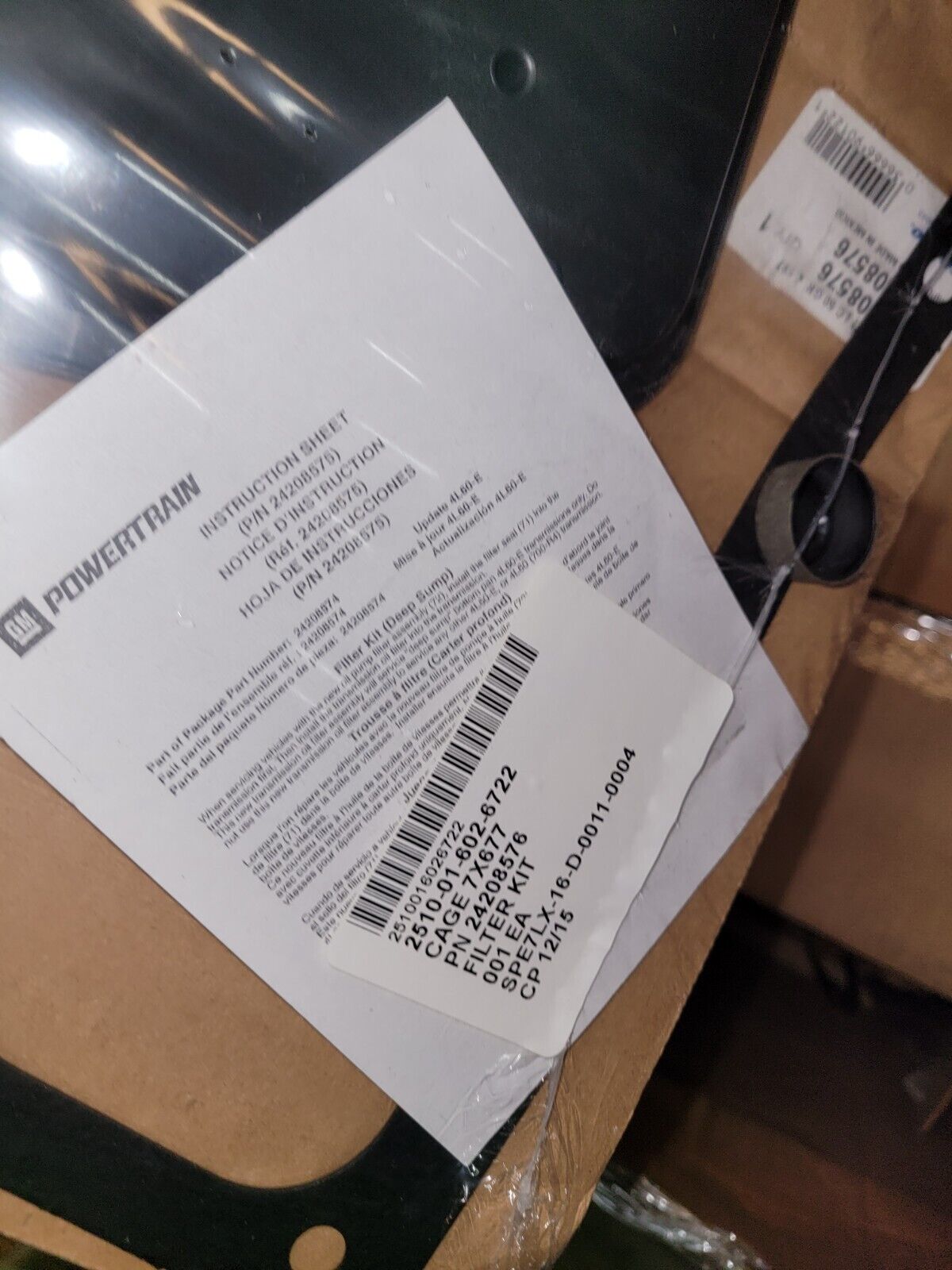 GENUINE GM AUTOMATIC TRANSMISSION FILTER KIT 24208576 2510-01-602-6722