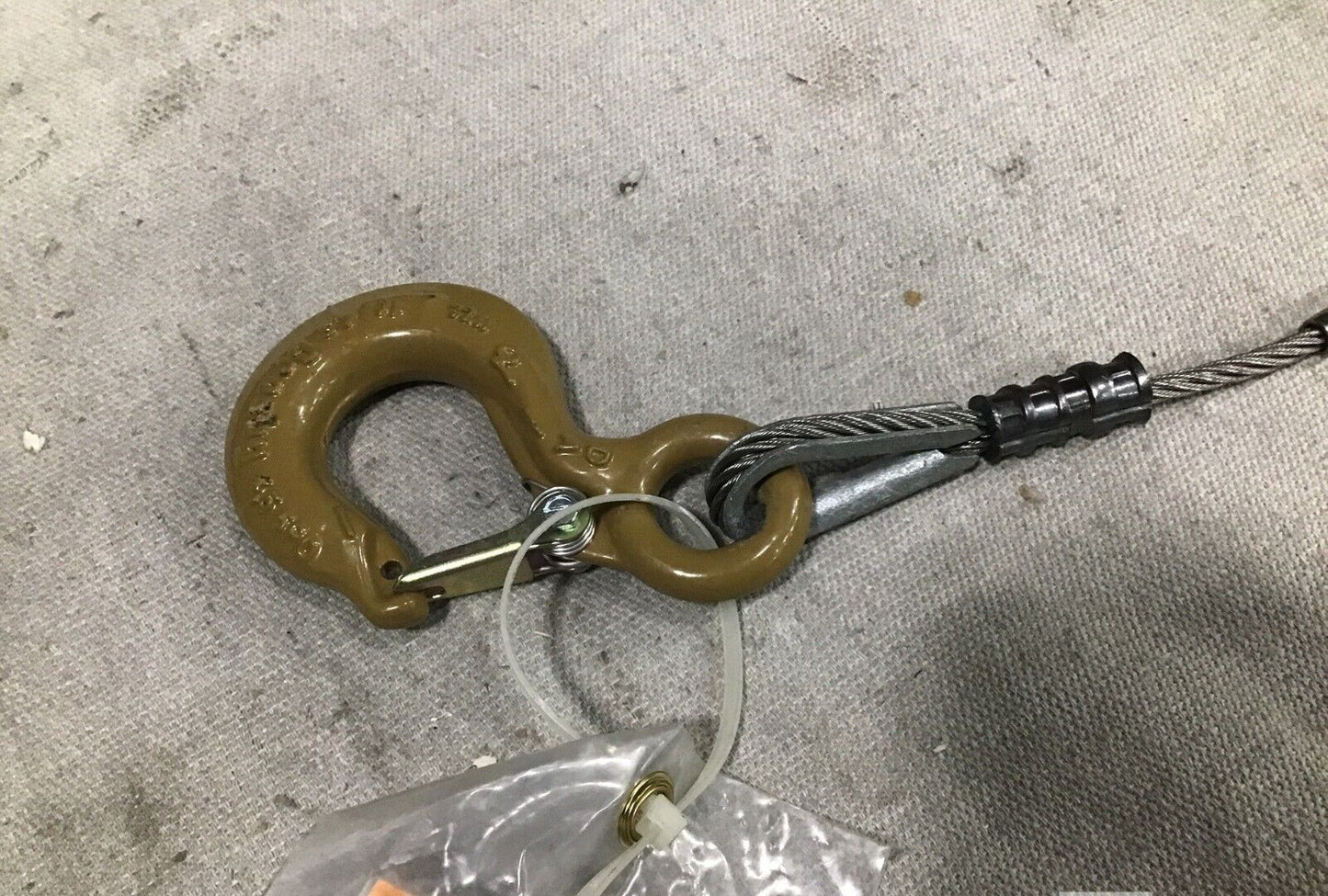 TICONDEROGA CLASS CG(47) CROSBY 0088500 SINGLE LEG WIRE ROPE HOIST HOOK 25478-2