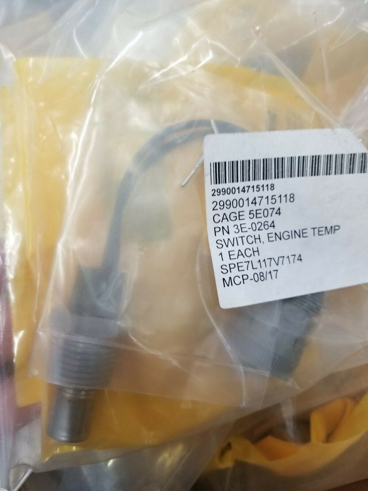New Genuine Caterpillar 3E-0264 / 2990-01-471-5118 temperature switch sender