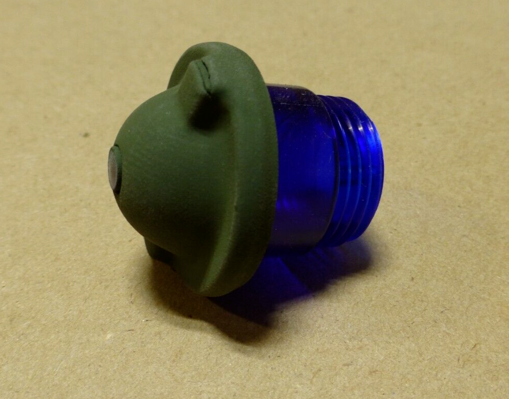 USGI M939 M800 M900 HI BEAM DASH BLUE LENS INDICATOR 7358622-1 OEM NOS