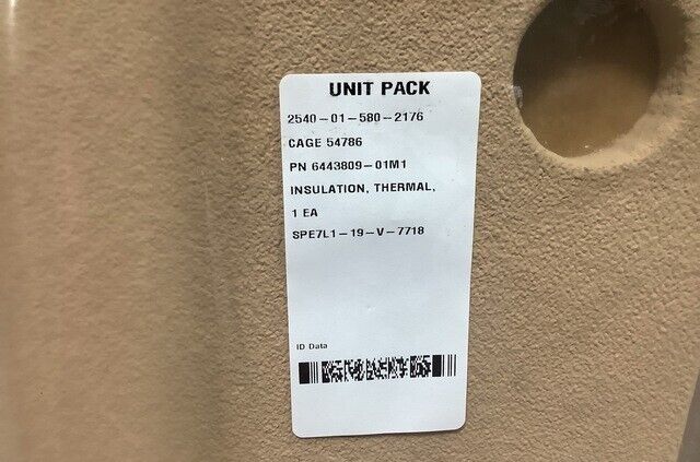 MOTORIZED GRADER, ROAD 6443809-01M1 THERMAL INSULATION OUTER,LH 2540-01-580-2176