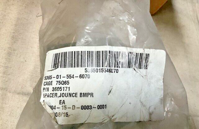 MTVR-2MK23 CARGO TRUCK OSHKOSH 3605171 JOUNCE BUMPER SPACER 5365-01-554-6070