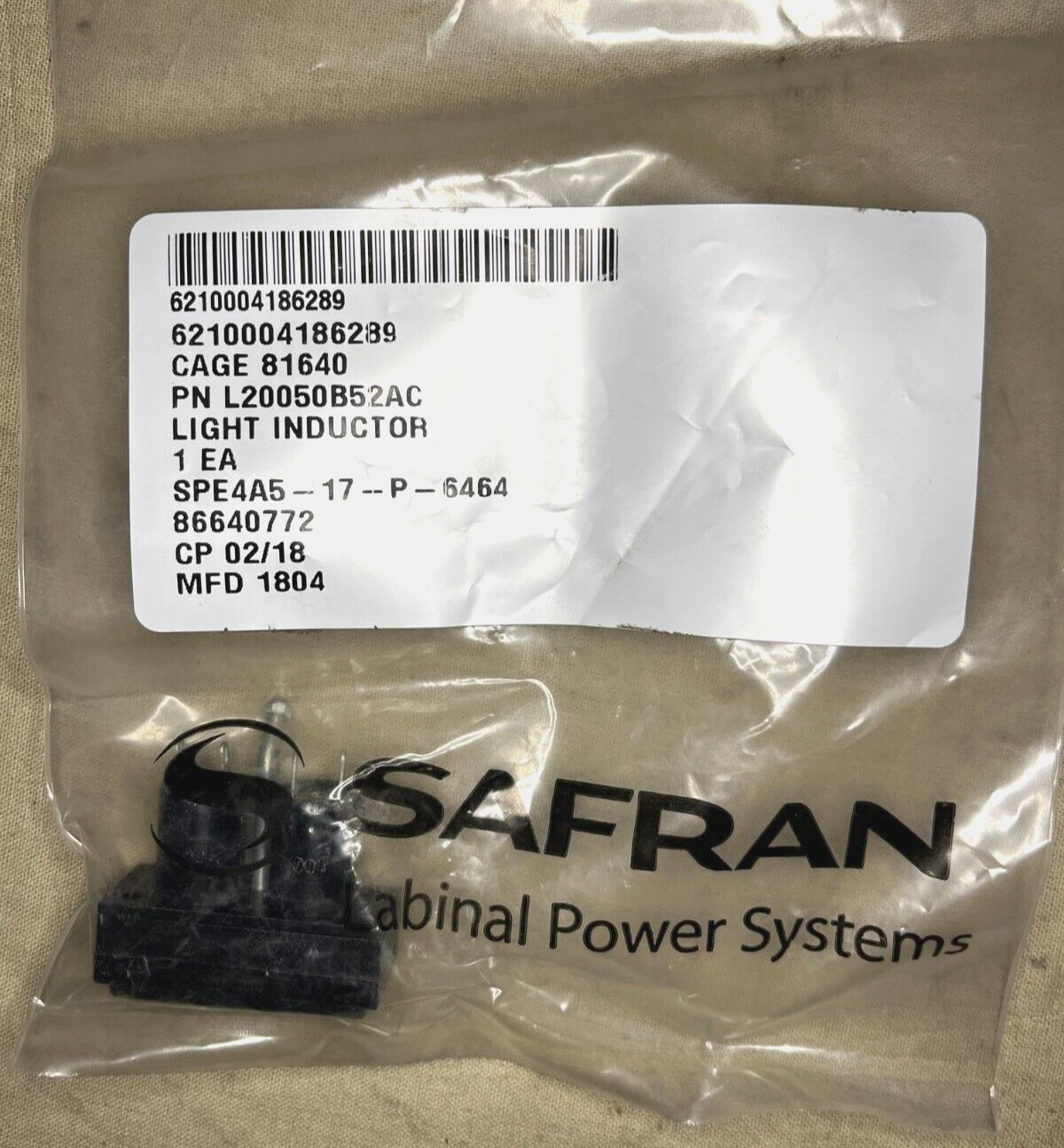 AIRCRAFT, PROWLER EA-6B L20050B52AC INDICATOR LIGHT L20050B-52 6210-00-418-6289