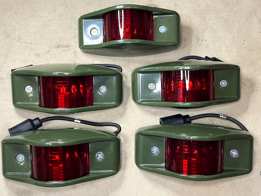 (5) M999 HMMWV HEMTT 12338610-2 24V REAR CLEARANCE MARKER LIGHT 6220-00-726-1916