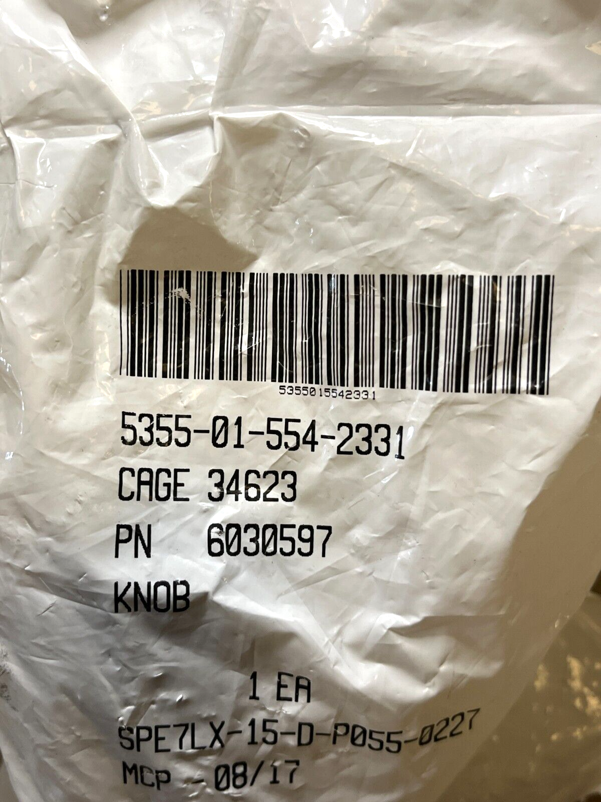 M998 HMMWV M1151P1 TRUCK 6030597 WINDOW KNOB ASSEMBLY LH 5355-01-554-2331