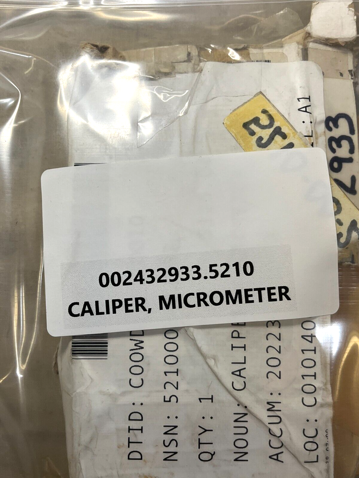 NEW T436RL-2 1-2" OUTSIDE MICROMETER CALIPER GGG-C-105 5210-00-243-2933