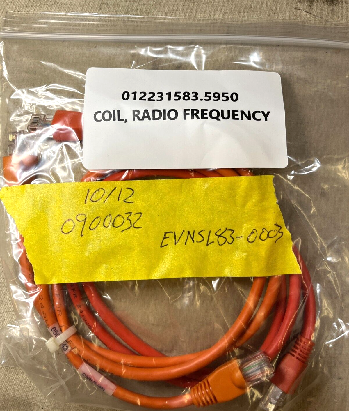 BLACK BOX CORPORATION E196163-Y RADIO FREQ. COIL PATCH CABLE 5950-01-223-1583
