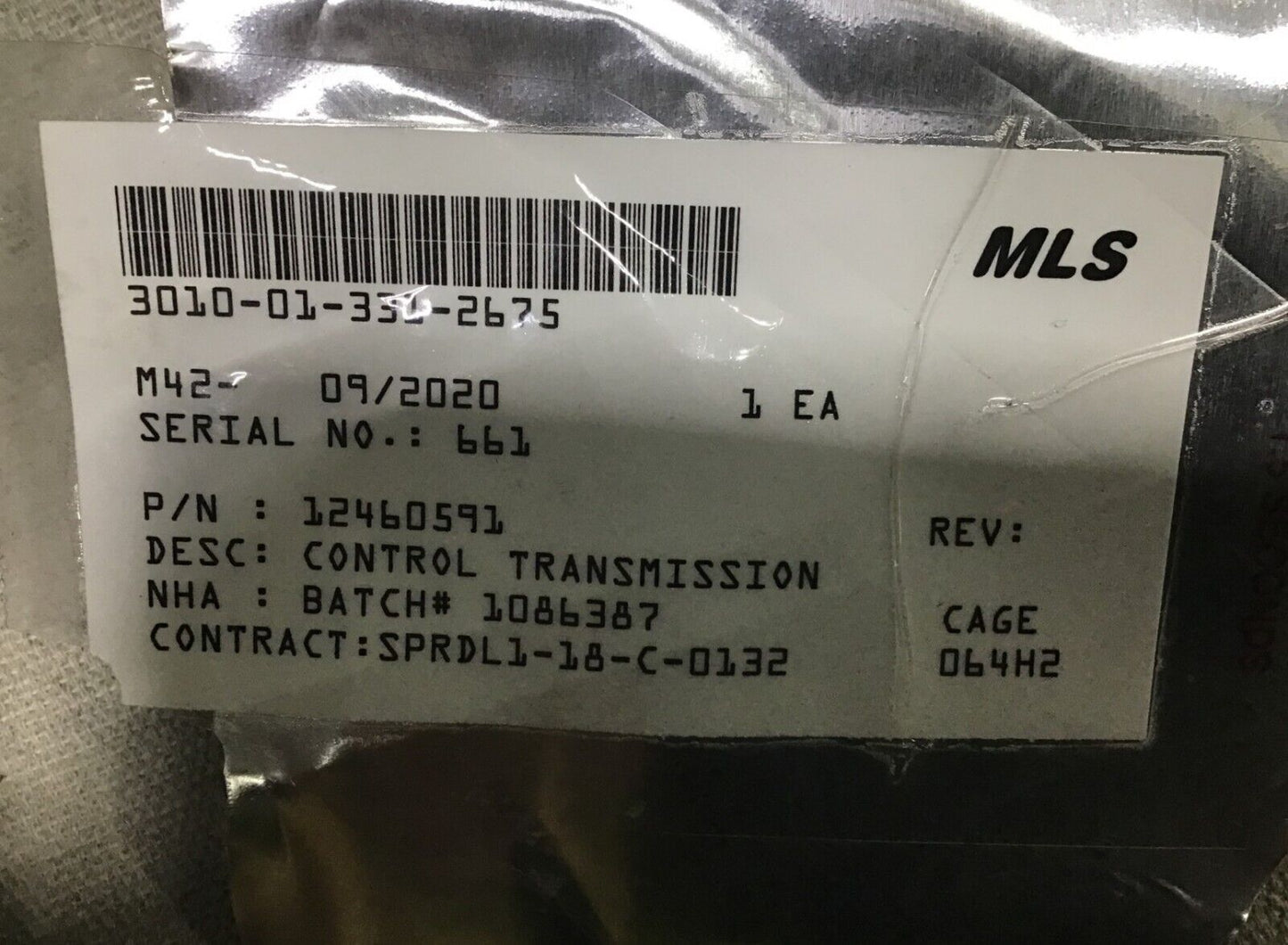SURPLUS MARVIN 12460591 ELECTRICAL TRANSMISSION CONTROLLER 3010-01-331-2675