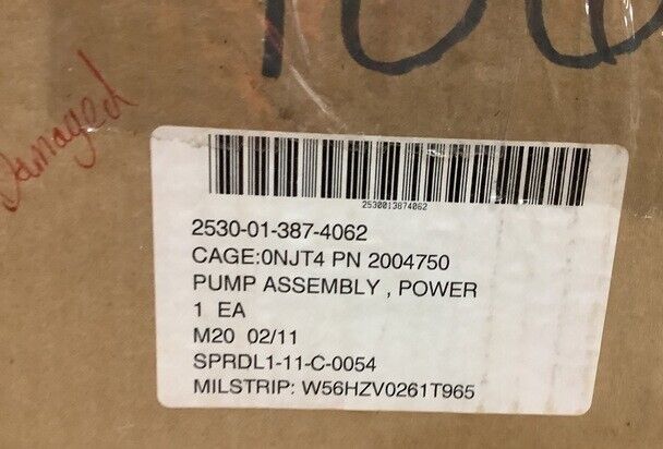Genuine Military HET Eaton 02-341514 2004750 Power Steering Pump Assembly PVE12