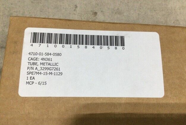 POWER PLANT UTILITY A_3299G7261 TUBE, METALLIC HOUSING ASSY 4710-01-584-0580