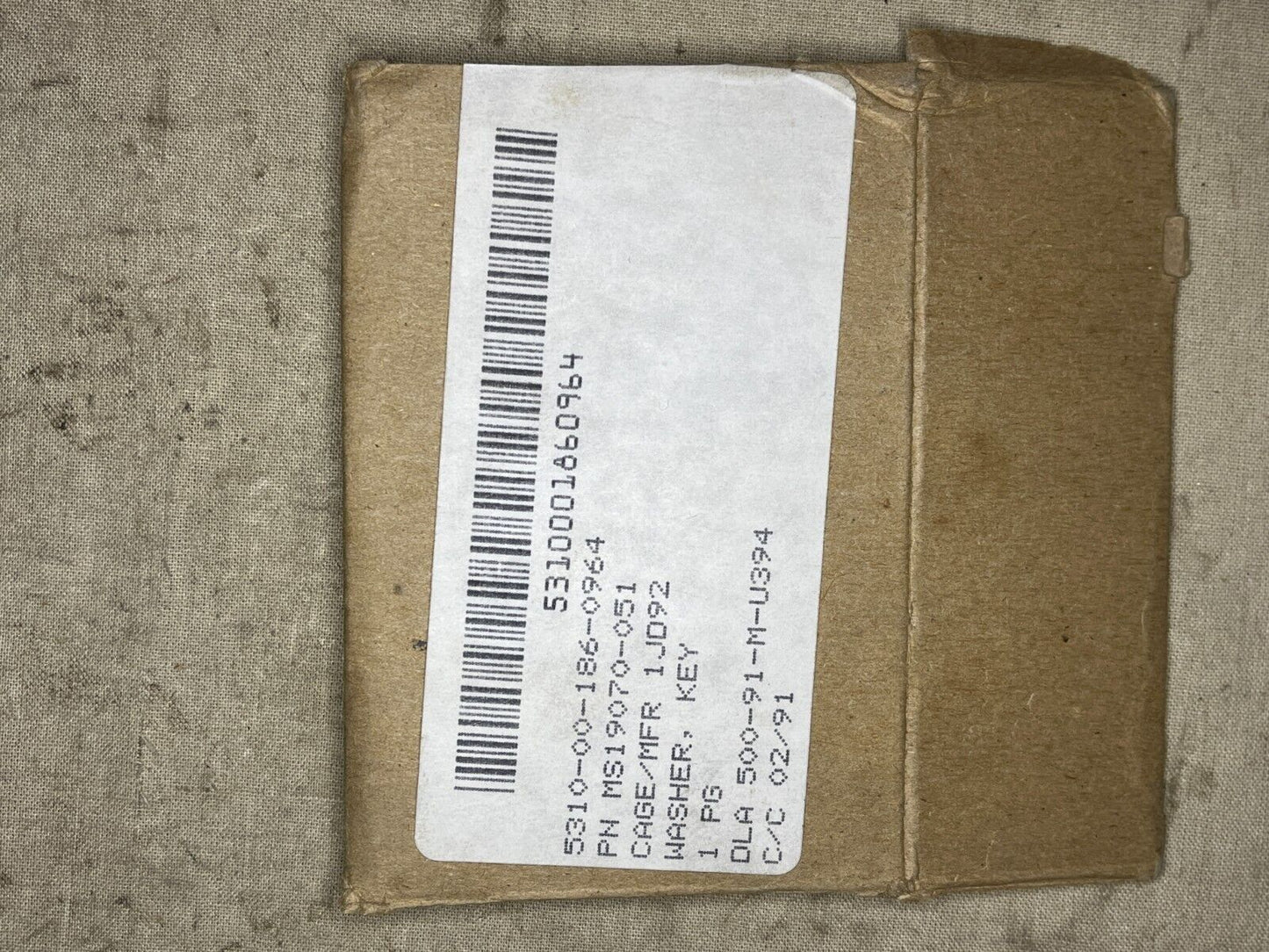 KEY WASHER SCREW BEARING MS19070-051 1288354P2 11205 5310-00-186-0964 NOS