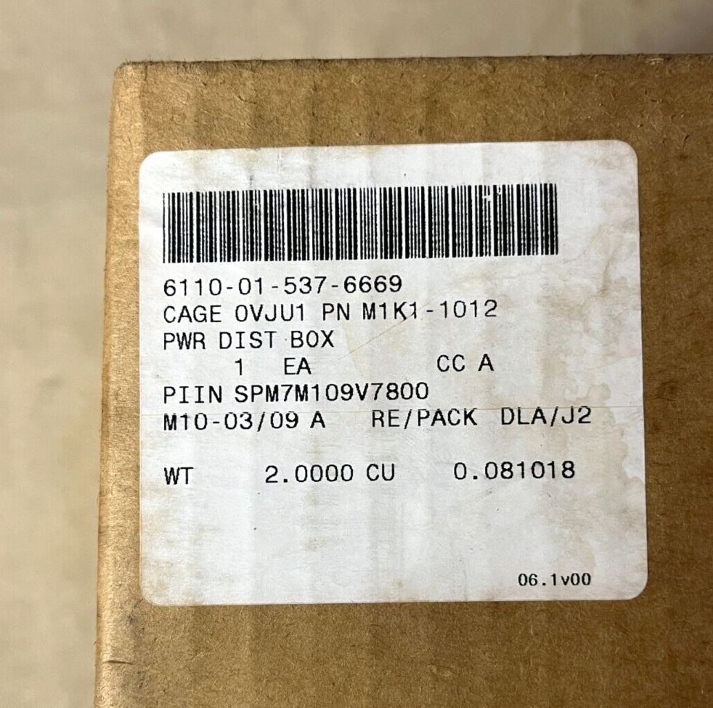 MRAP POWER DISTRIBUTION BOX TOP LEVEL ASSY MIK1-1012 6110-01-537-6669