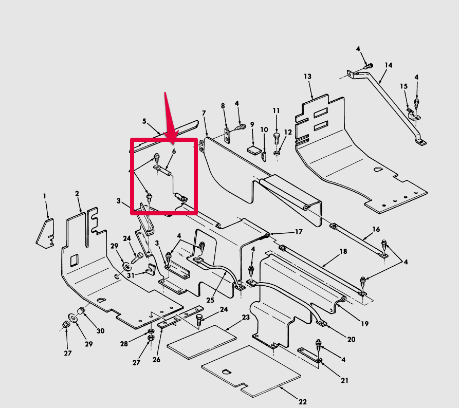 HMMWV M1113, M1114 UTILITY TRUCK INSULATION RETAINER RCSK17759 2590-01-434-6180
