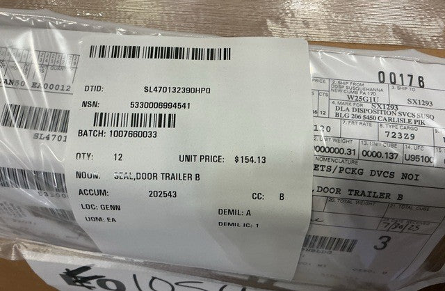Door Trailer Seal AN/FPN-62 NSN 5330-00-699-4541 - photo 3