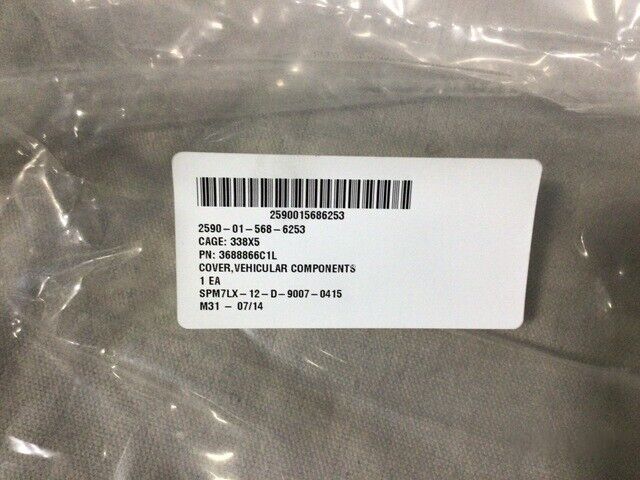 MRAP MAXXPRO NAVISTAR DEFENSE 3688866C1 VEHICLE COMPONENT COVER 2590-01-568-6253