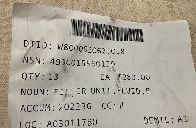 Genuine Parker 18P 1 10Q Fluid Pressure Filter Unit 18P ND8676 4930-01-556-0129