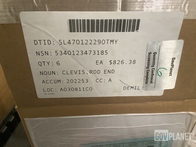 GENERAL DYNAMICS 5220.230.012.000 CLEVIS,ROD END 5340-12-347-3185 USA-STOCK
