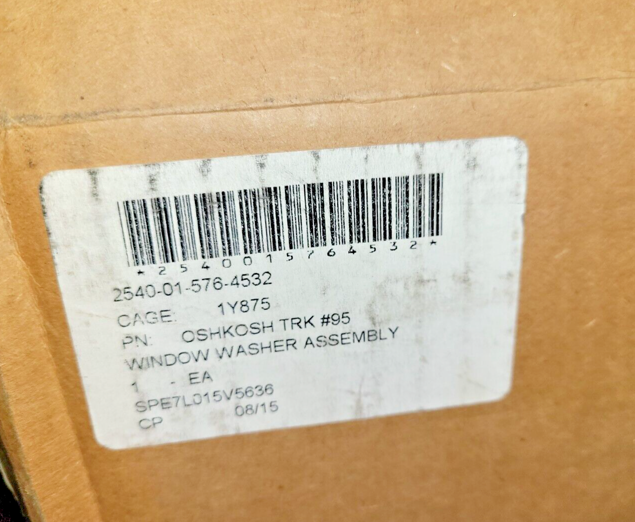 OSHKOSH TRK #95 WINDOW WASHER ASSEMBLY NSN 2540-01-576-4532 3819835