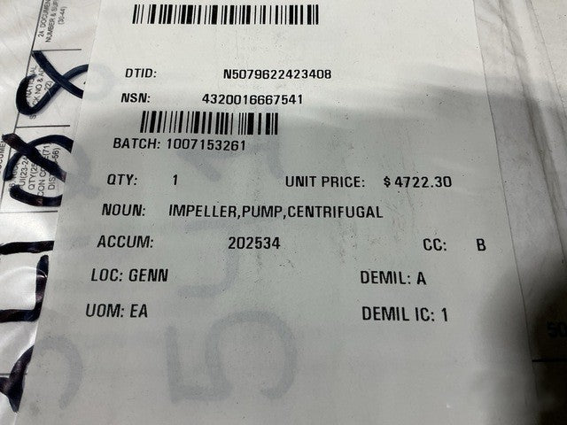 Impeller 2621-126-01 NSN 4320-01-666-7541 - photo 4