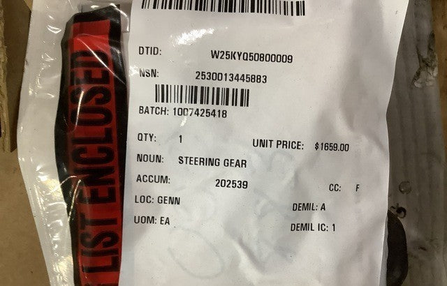 Steering Gear 018477 NSN 2530-01-344-5883 - photo 4