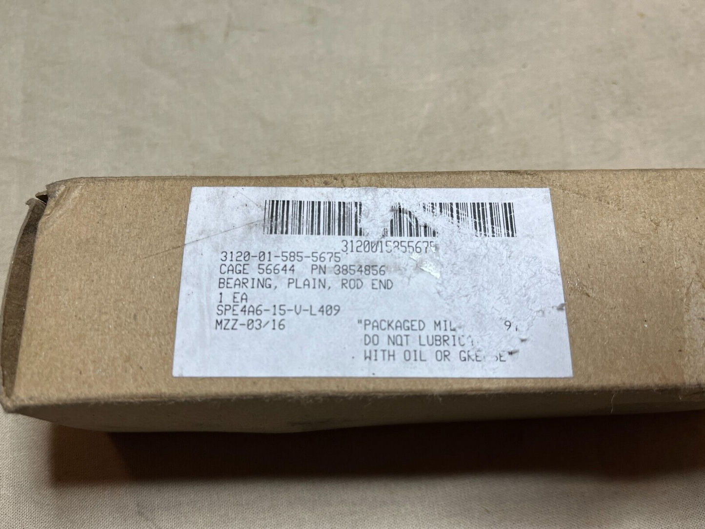MRAP ROD END PLAIN BEARING .75DIA .88-14X1.88 XAM-12 3854856 3120-01-585-5675