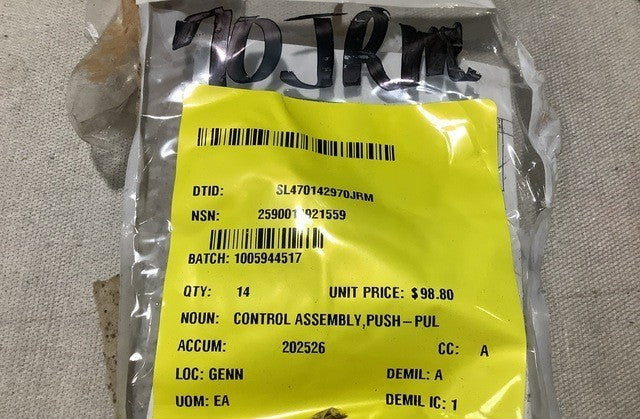 Push-pull Control Assy 12381850 NSN 2590-01-492-1559 - photo 3