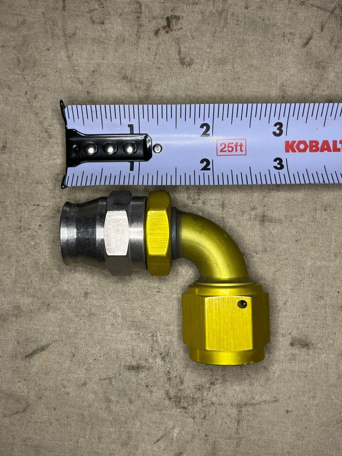TUBE TO HOSE ELBOW FITTING CONNECTOR MILF27272 MS27388-10C 4730-00-933-0716