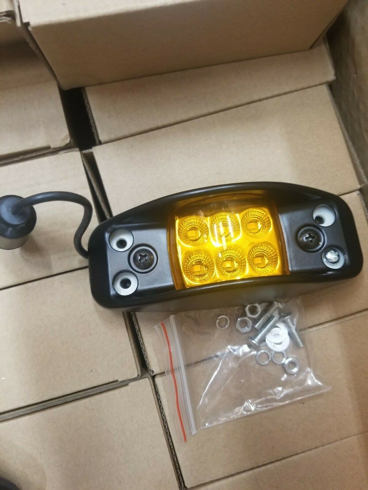 NEW BLACK HMMWV Humvee M998 AMBER LED SIDE MARKER Light LMTV FMTV m939 M35a2