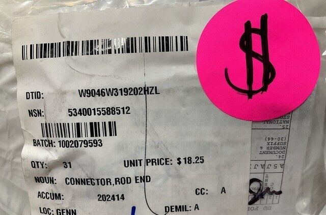 TRAILER MOUNTED SH410-0001T ROD END CONNECTOR, HUB ASSY TAN 5340-01-558-8512