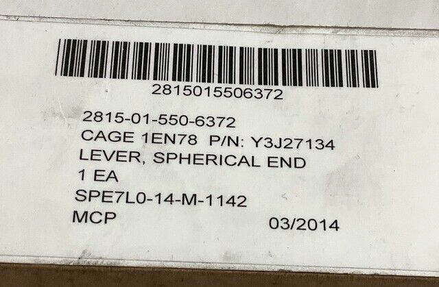 PAXMAN DIESEL ENGINE MAN Y3J27134 SPHERICAL END LEVER 2815-01-550-6372 USA