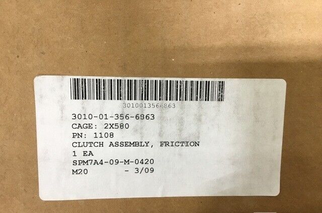 AMW CUYUNA ENGINE 1108 215 49 841 000 FRICTION CLUTCH ASSEMBLY FITS M17A3 UNIT