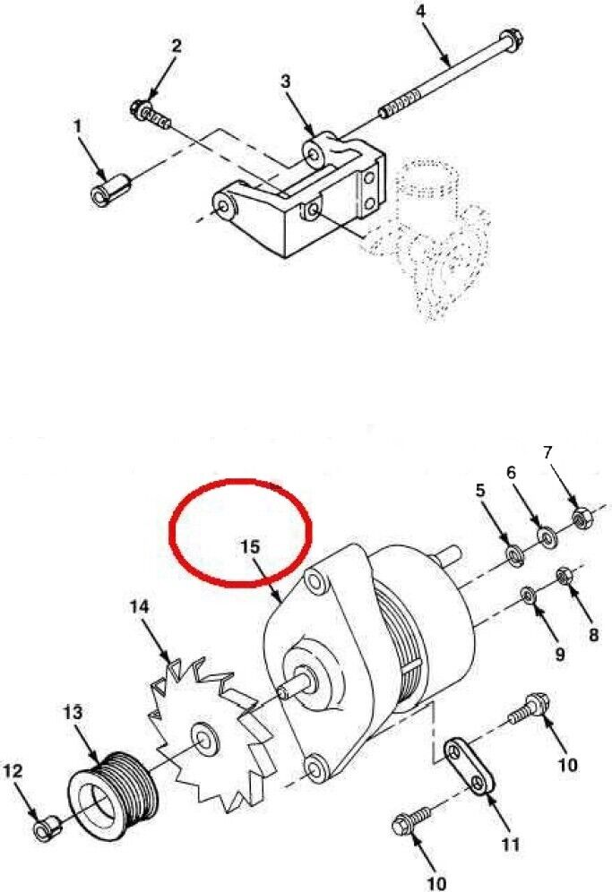 FRS MODEL M7 CUMMINS 191-1983-02 ENGINE ACCESSORY GENERATOR 2920-01-476-0293